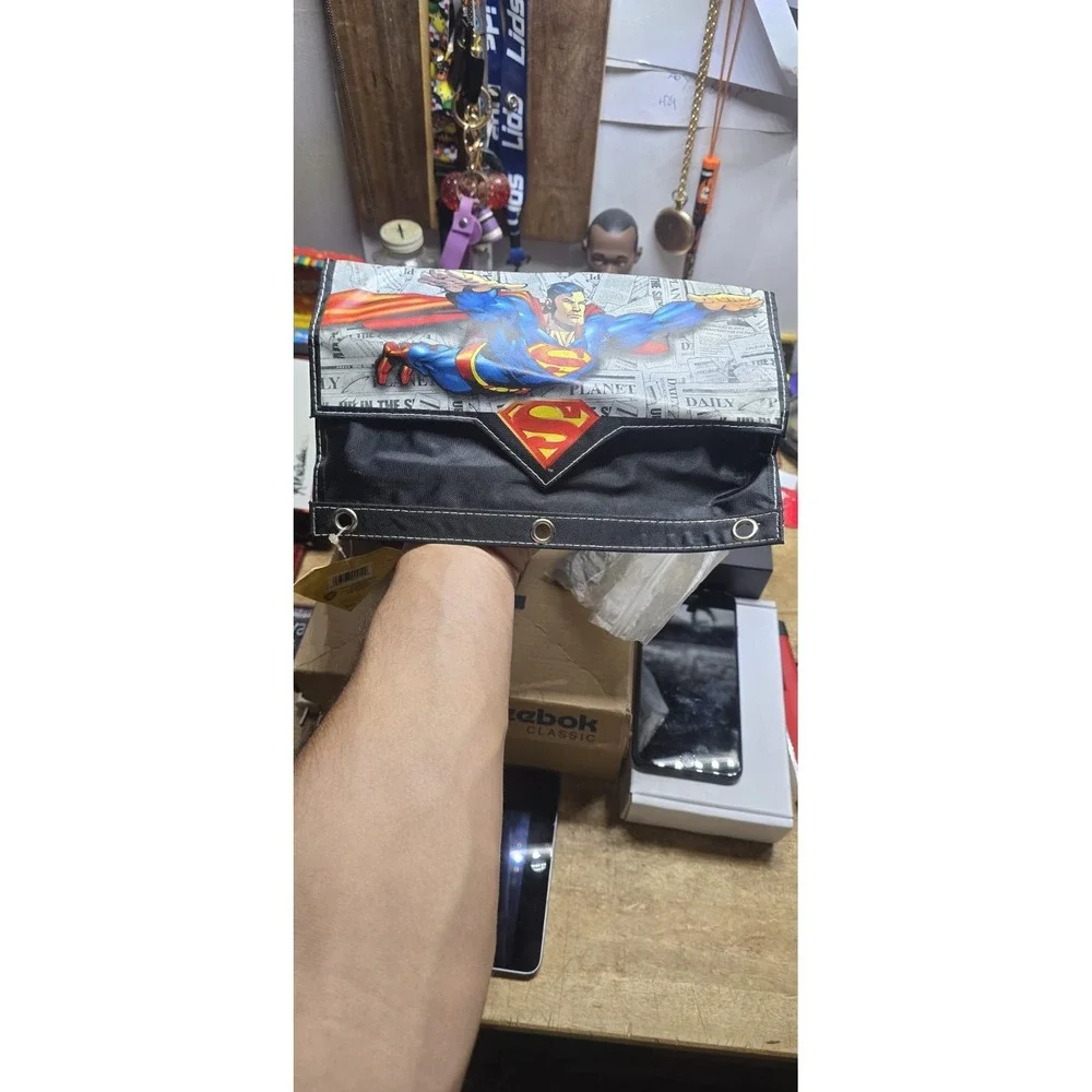 Vintage Superman-themed pencil pouch NWT